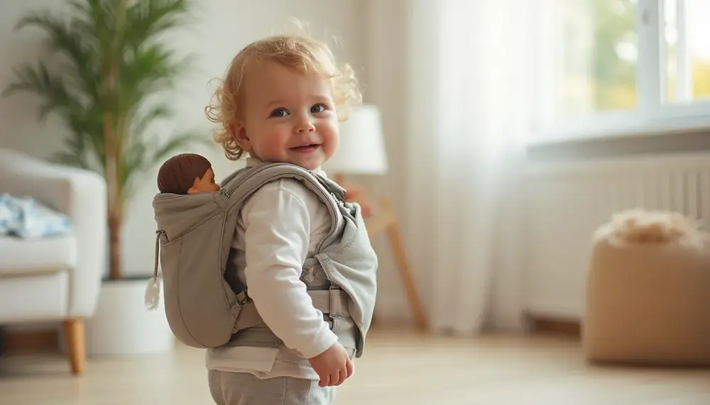 Babytrage Spielzeug: Für kleine Puppeneltern und kreatives Spielen