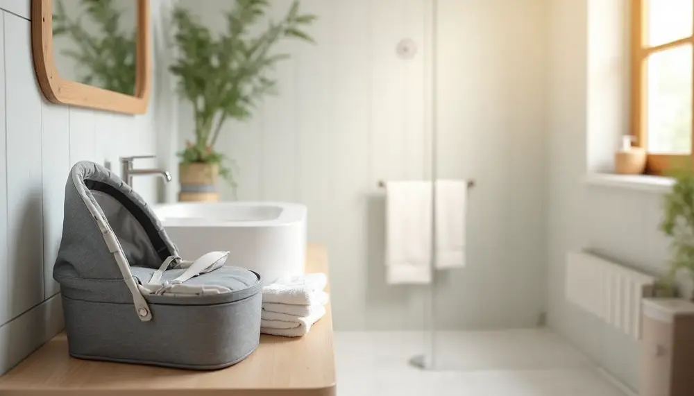 Mit der Babytrage unter die Dusche? Das solltest du wissen